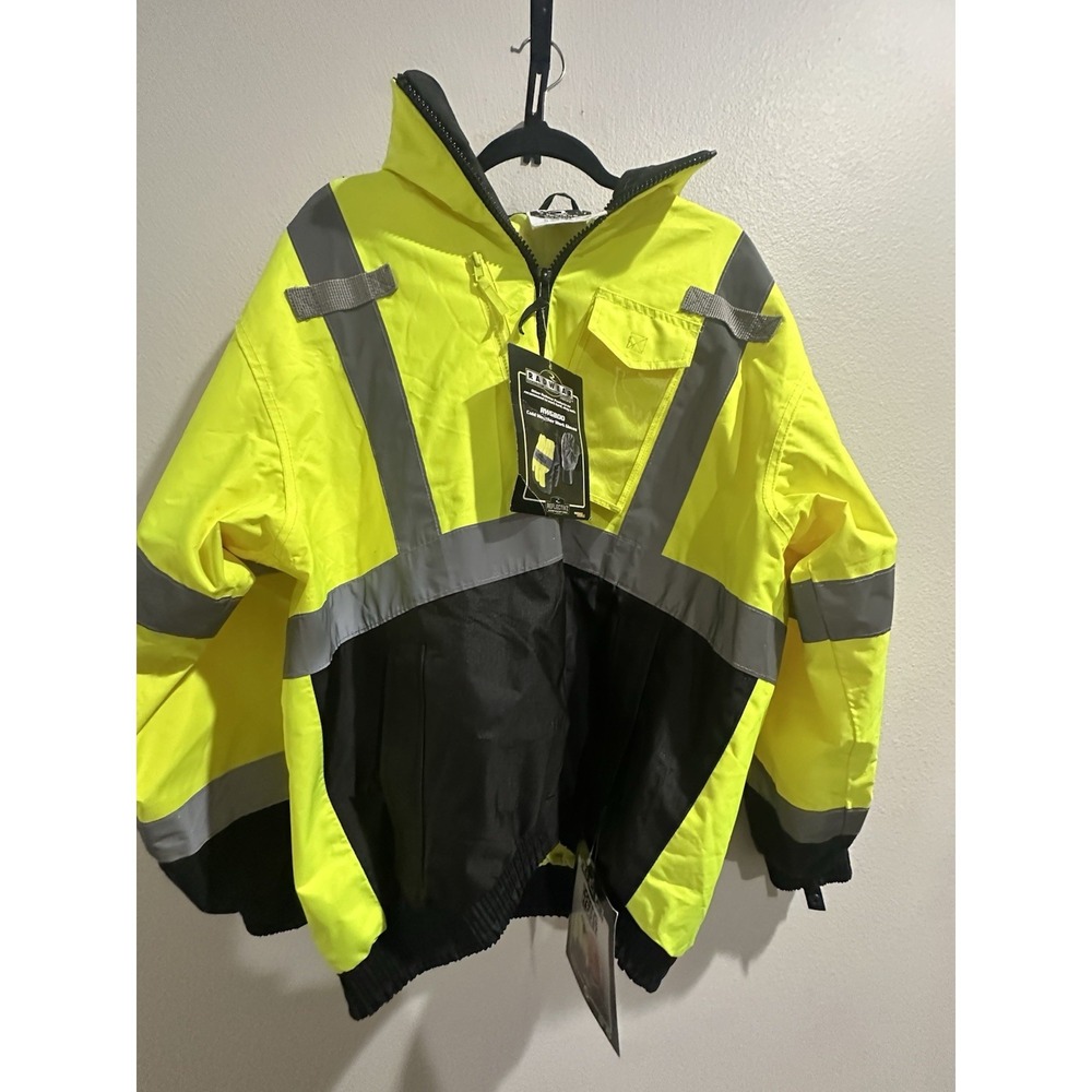 Radians Radwear Class 3 Hi-Vis Safety Jacket ANSI 107 SJ210B-37GS Size L